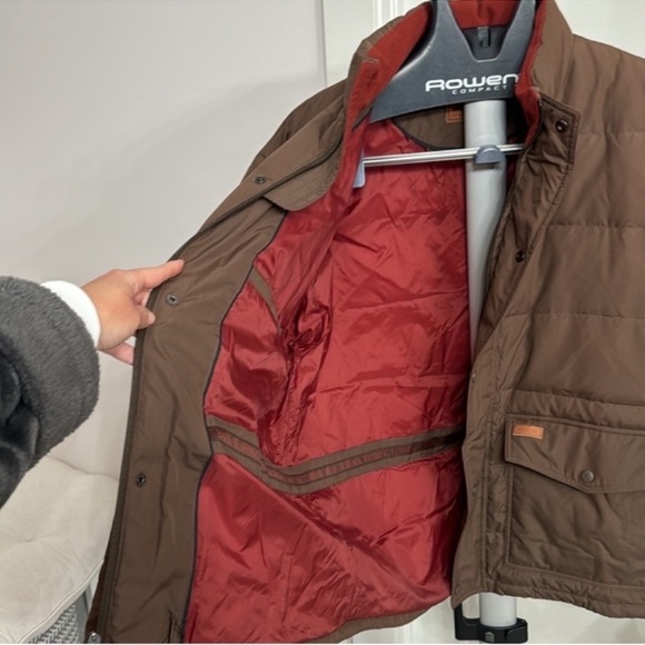 NWT Outback Trading Co. Men’s Down Puffer Jacket Sz XL Brown Full Zip Chores - Picture 6 of 14